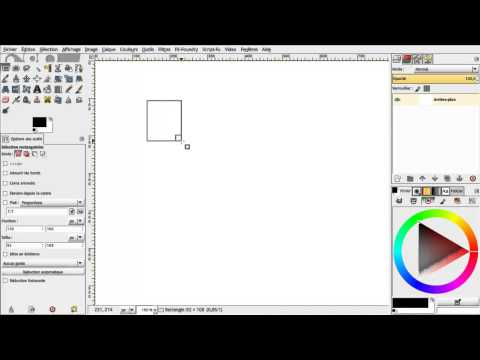 GIMP : Faire des sélections rectangulaires ou elliptiques