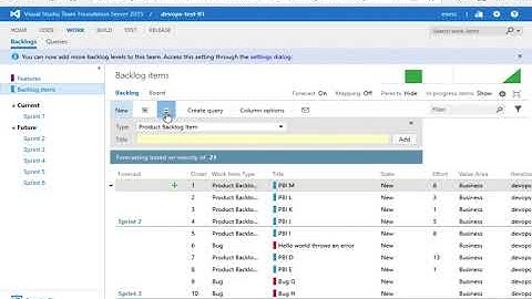 TFS 2015 - Scrum with TFS 1