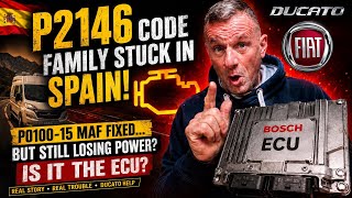 FIAT DUCATO P2146 FAULT! Family STUCK in Spain 🇪🇸 | ECU Failure & Engine Power Loss?