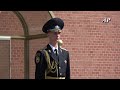 Wachablösung am Grab des unbekannten Soldaten in Moskau