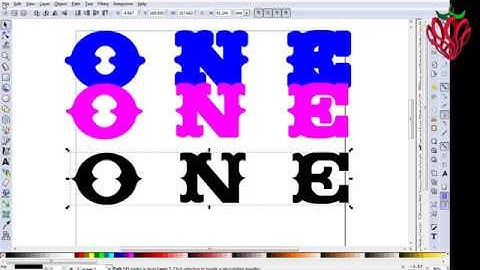 Multiple offset layers of text in inkscape for cutting - Smoke and Strawberries