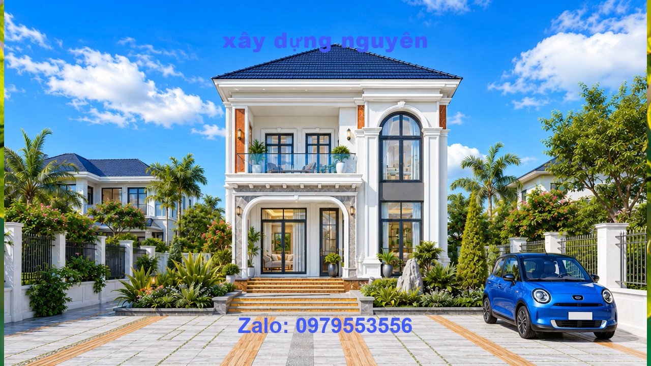 Mẫu Biệt Thự 2 Tầng Mái Nhật Diện Tích 7x20m Thiết Kế 4 Phòng Ngủ #nha2tang #mainhat