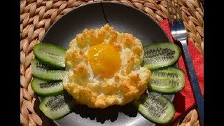 Идея завтрака яичное гнездо