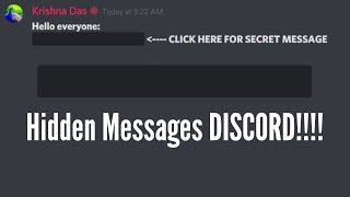 How To Create A Hidden Message In Discord 19 New Discord Feature Youtube