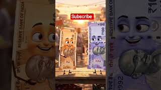 दस और सौ रुपए के बीच लड़ाई |cartoon videos| comedy video|funny videos|#shorts #shortsfeed #tranding