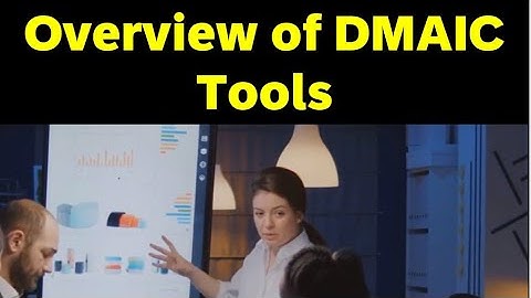 Overview of DMAIC tools in Six Sigma|DMAIC methodology