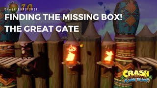 The Great Gate's Missing Box Found! - Find Where The Missing Box Is on Crash Bandicoot 1