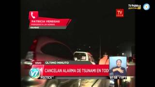 Visión 7: Cancelan alerta de tsunami en todo Chile