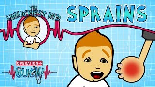 Science for kids | Body Parts - SPRAINS | Operation Ouch | Experiments for kids