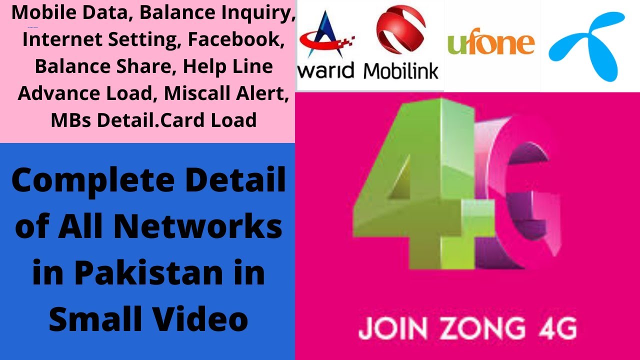 Complete Detail of all Packages of Mobile Companies in Pakistan Every Network packages detail
