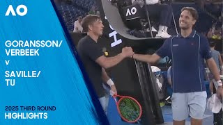Goransson/Verbeek v Saville/Tu Highlights | Australian Open 2025 Third Round