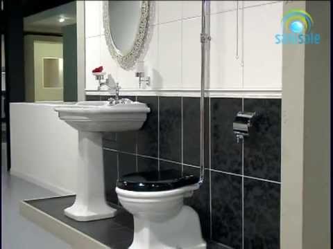 Подвесной унитаз в ретро стиле Globo Paestum PAS03 с крышкой "микролифт", видео 8