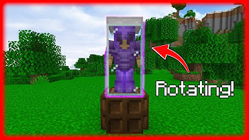 How to Make Rotating Armor Stand in Minecraft (1.16 - 1.17)