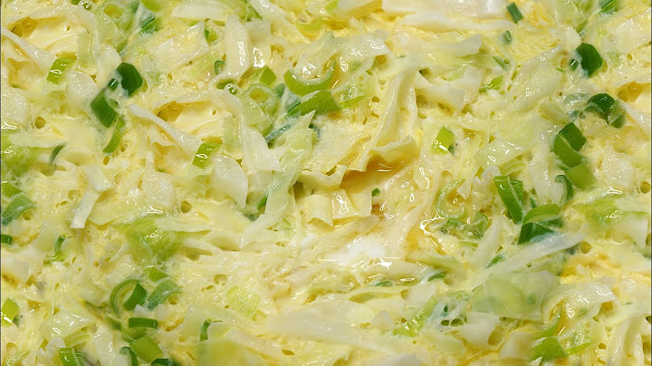 Cabbage scrambled eggs recipe.