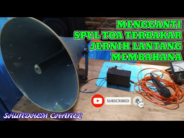 cara mudah mengganti spul speaker TOA yang terbakar | suara jernih  lantang membahana class=