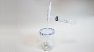 Homemade Vacuum Pump
Lets make a vacuum chamber with shampoo pumps and a syringe.
This vacuum chamber can create -684 mmHg vacuum degree.
You can restore dented ping pong ball with this.
00:00 Dented ping pong ball restore
00:51 Making a Vacuum Pump with shampoo pumps
03:04 Dented ping pong ball restore (Butane gas cartridge cannon)
04:12 Boiling point change experiment
05:17 Vacuum Pressure measuring
06:04 Vacuum priming experiment(Siphon starter experiment)
Butane gas cartridge cannon video : https://youtu.be/gsspCYijQg0 Homemade Vacuum Pump