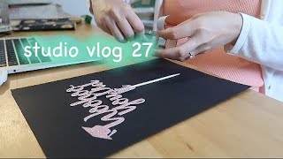 Studio Vlog 27 - Exciting News, Making Cake Toppers, Packing Etsy Orders | Jtru Designs