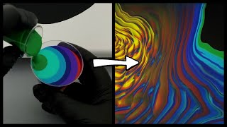 Acrylic Pouring Rippling Ring Pour using Artist Loft Pre-Mixed Pouring Acrylics by Life Is Kumquat 4,578 views 3 years ago 3 minutes, 1 second