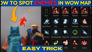 Wow Wall Exposure Map | WOW MAP EXPOSED BUFF TUTORIAL | HOW TO USE EXPOSED BUFF IN WOW MAP | PUBGM