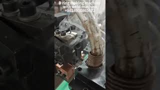 D ring making machine with welding machine#Dringmakingmachine #bucklingmachine +8618900865672