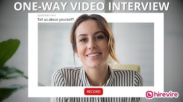 What is One-Way Video Interview? Explained in 2 Mins | Asynchronous Video Interview | Hirevire