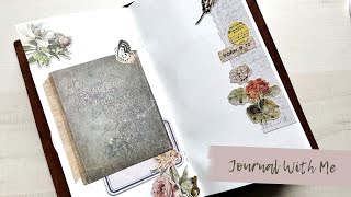 Journal With Me | Travelers Notebook feat. Tim Holtz @skylarhand