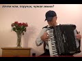 Поручик Голицын на аккордеоне. Russian song Poruchik Golizin