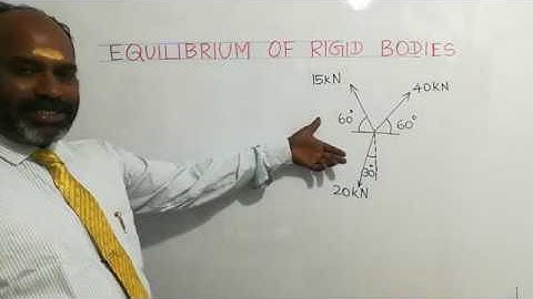 Engineering Mechanics about Equilibrium of Rigid bodies is Explained in English