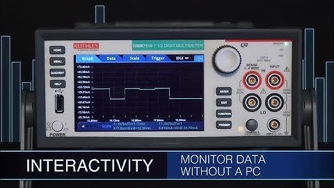 Keithley DMM7510 Graphical Sampling Multimeter Introduction