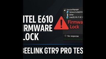 Intel e610 NIC Firmware Recovery Fault on Beelink GTR9 Pro - Power Cycle Required