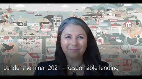 Lenders seminar 2021 – Focus session: Responsible lending