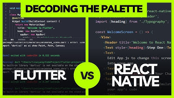 Decoding the Palette: Flutter vs React Native Styles Showdown