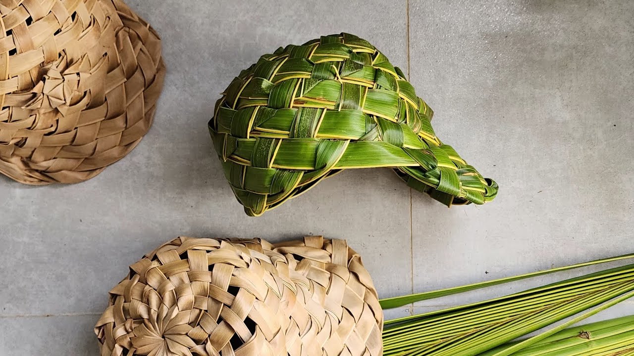 Hướng dẫn đan Mũ lưỡi trai Lá dừa (phần 2)| How to make a Cocoleaf Cap (part 2) Coco Bảy 🌴  @vuladua