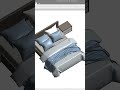 Revit Family | Bed with Pillows and Bedside Tables #shorts
