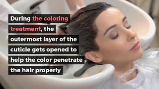 Can I wash my hair after dying it