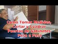 Como Tomar Medidas, Cortar y Cuadrar Puertas de Gabinetes Paso a Paso