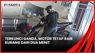 TERTANGKAP CCTV AKSI PENCURIAN SEPEDA MOTOR KURANG DARI DUA MENIT DI RUMAH KOS DAERAH CIBITUNG