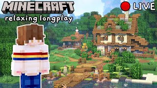 Minecraft Longplay LIVE (With Commentary) | Building a Sawmill!