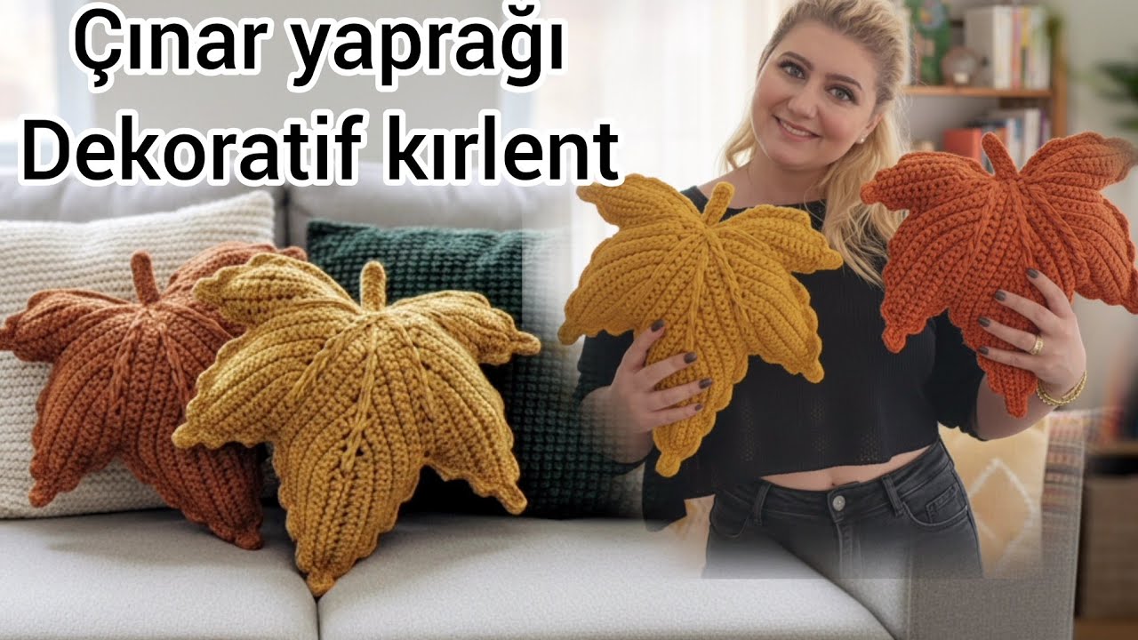 Изготовление подушки из листьев платана в великолепных зимних цветах