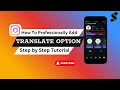 How to Add or Remove Translate Option on Instagram –  Easy Tutorial!