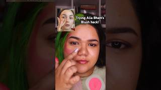 Trying Alia Bhatt’s Allure blush hack| Makeup Video |Sanam Shirazi makeuptutorial celebritymakeup