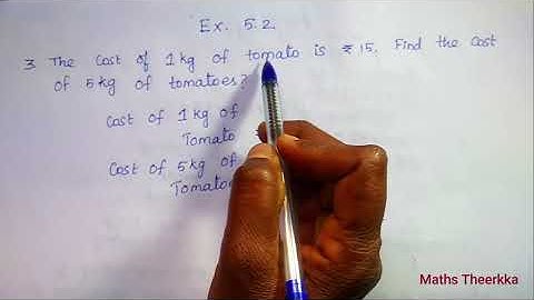 5th standard third term maths | exercise 5.2 | Unit 5 Money | sum 3 to 7