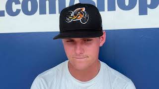 Outfielder Jake Fox - RubberDucks Warmup, July 2025