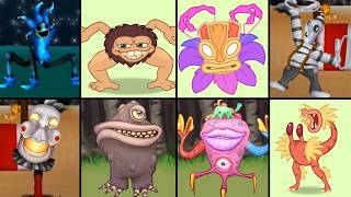 ALL Monsters Fanmade by Plushyplushmsm vs Roggepoch vs Raw Zebra | My Singing Monsters