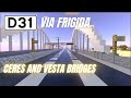 MINECRAFT D31 HIGHWAY : Ceres and Vesta bridges to FRIGIDIA ISLAND [Minecraft Highway Trip !]