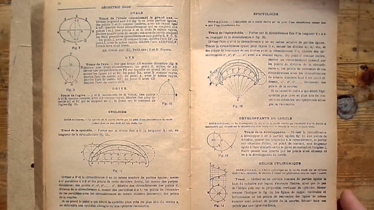 Vieux Livre Math Etc Rares 1934 Aide Memoire Des Arts Metiers Et Des Arts Manufactures Youtube
