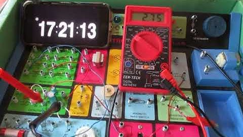 College Physics Lectures, Exp 28, The RC Time Constant, 6 sec tau charge and discharge