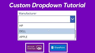 How to create custom Dropdowns | PowerApps Tutorial Step by step screenshot 3
