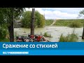 Борьба с паводком: в Белогорье откачивают воду, во Владимировке строят дамбу