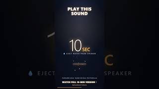 Dropped Phone in Shower? Play This 💧 Water Eject Sound #Shorts #fixmyspeaker #watereject